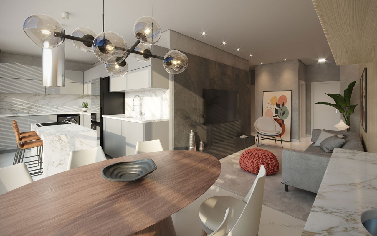 Apartamento Pronto em Camboriú/SC com 90,79m² área privativa, com 3 dormitórios sendo 1 suíte,2 vagas de garagem, área de lazer completa