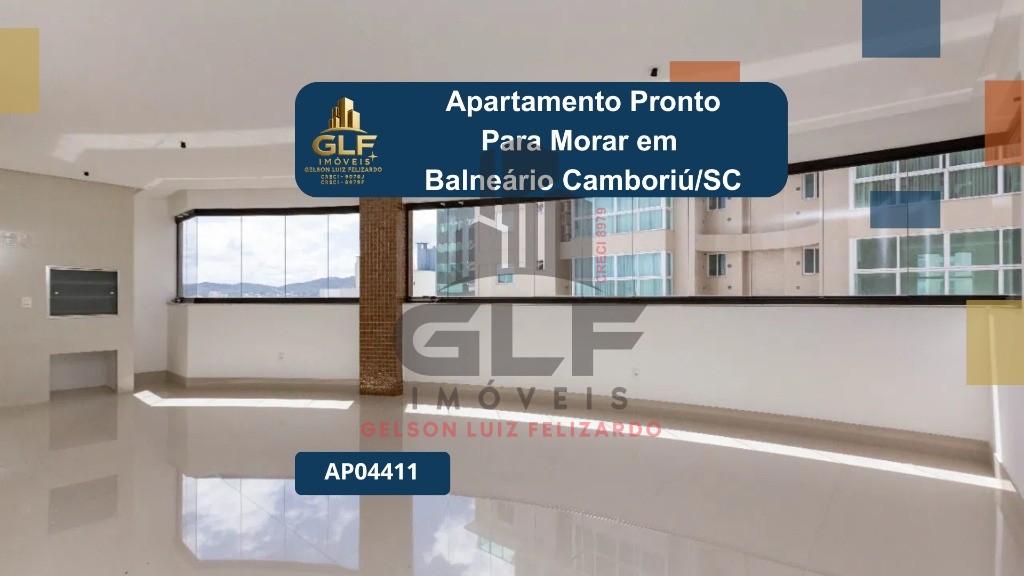 Apartamento em Pronto para morar em Balneário Camboriú/SC com 150,48m² área privativa sendo 4 suítes 3 vaga de garagem, área de lazer completa