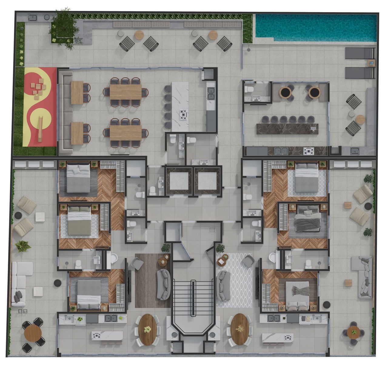 Apartamento Pronto em Camboriú/SC com 90,79m² área privativa, com 3 dormitórios sendo 1 suíte,2 vagas de garagem, área de lazer completa