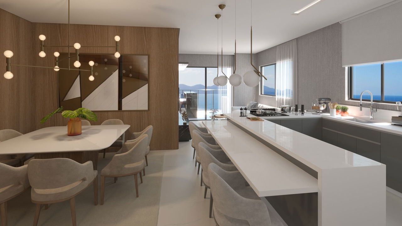 Apartamento em Construção em Porto Belo/SC com 114,01m² área privativa sendo 3 suítes, 2 vagas de garagem