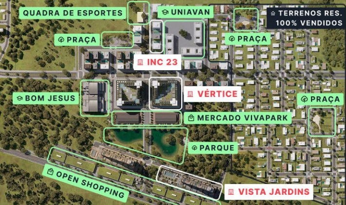 Viva park terreno com 360m² privativo pronto para construir 