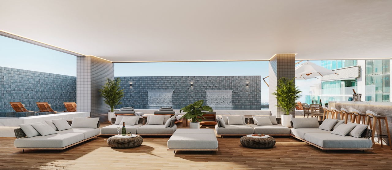 Apartamento em Construção em Itapema/SC com 219,24m² área privativa sendo 4 suítes 3 vagas de garagem, área de lazer completa