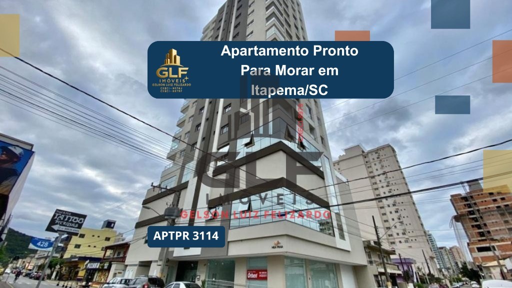 Apartamento Pronto em Itapema/SC bairro Morretes com 69,95m² área privativa sendo 2 dormitório e 1suíte, 1 vaga de garagem apartamento bem localizado