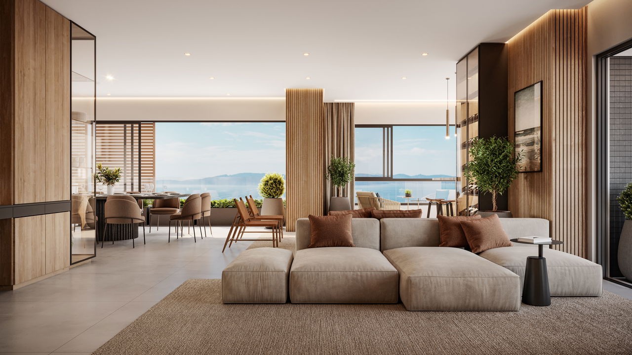 Apartamento em construção em itapema/sc com 219,24m² área pr