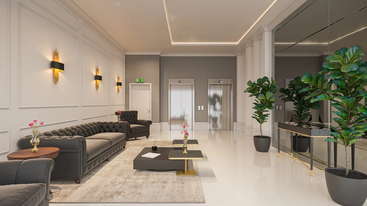 Apartamento em Construção em Itapema/SC com 61,65m² área privativa, com 2 dormitórios sendo 1 suíte, 1 vaga de garagem