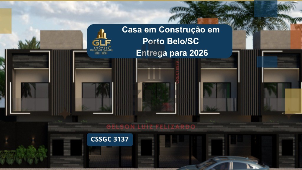 Casa sobrado geminado a venda na cidade de porto belo/sc, no