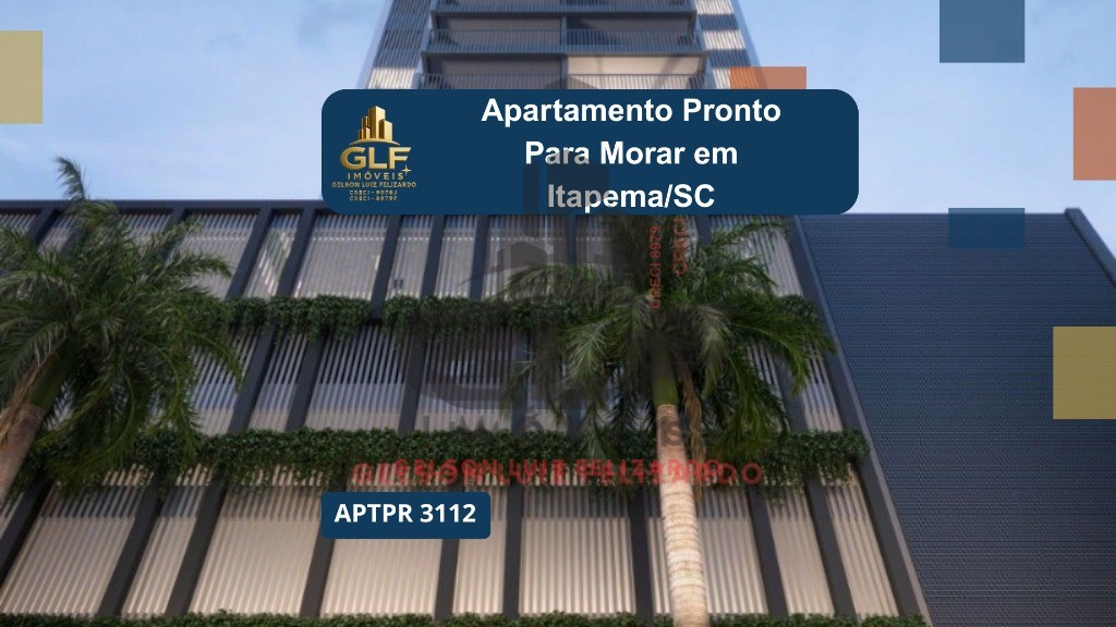 Apartamento Pronto em Itapema/SC bairro Meia Praia, com 132m² área privativa sendo 3 suítes, 3 vagas de garagem, área de lazer completa