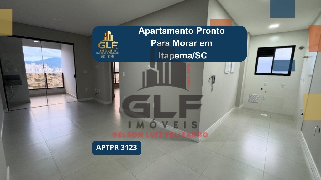 Apartamento Pronto m Itapema/SC com 60m² de área privativa sendo 2 dormitórios e 1 suíte, 1 vaga de garage, lazer completo