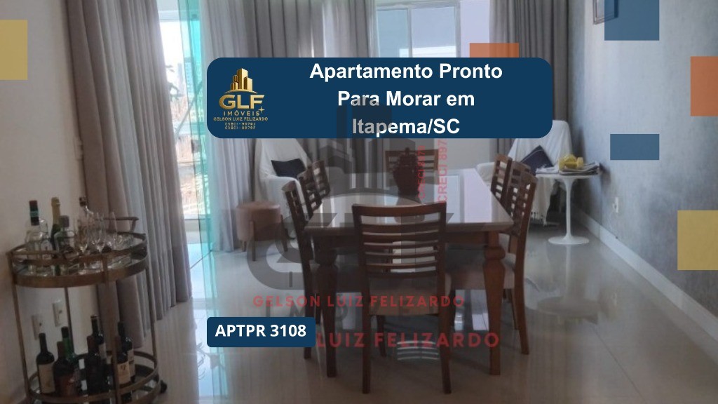 Apartamento Pronto para morar em Itapema/SC com 160m² área privativa sendo 3 suítes, 3 vagas de garagem