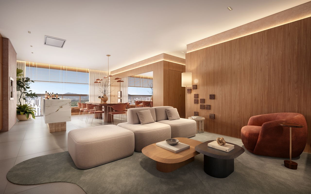 Apartamento em Construção em Itapema/SC com 125,79m² área privativa sendo 3 suítes 2 vagas de garagem, área de lazer completa