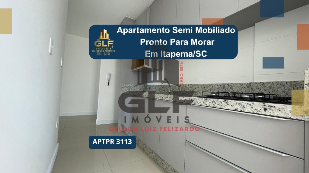 Apartamento Novo e Pronto para morar na cidade de Itapema/SC no bairro Morretes, com 2 Dormitórios/ 1 Suíte e 1 Vaga de garagem. Bem localizado.