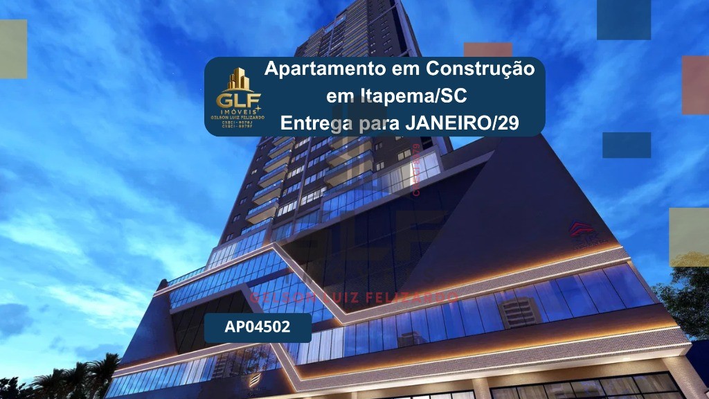 Apartamento em Construção em Itapema/SC bairro Morretes com 171,10m²área privativa sendo 4 suítes 2 vagas de garagem, lazer completo