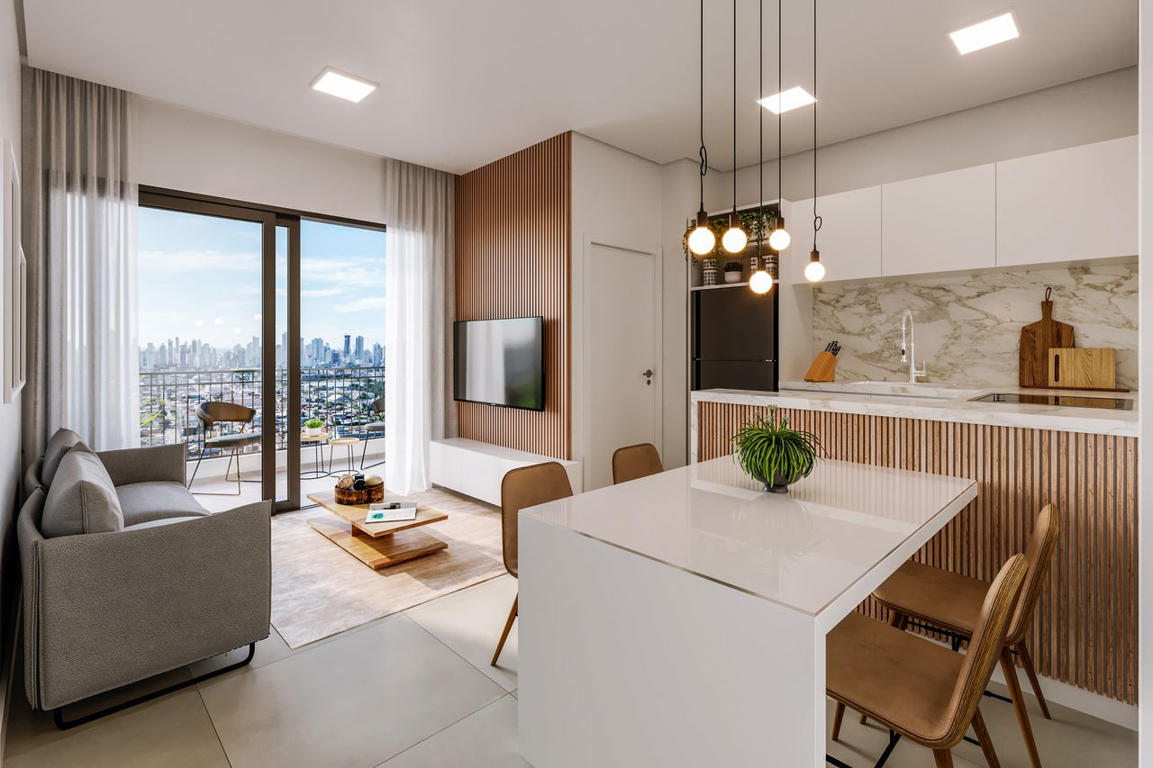 Apartamento em Construção em Camboriú/SC com 70,42m² área privativa sendo 1 suíte, 1 vaga de garagem, lazer completo