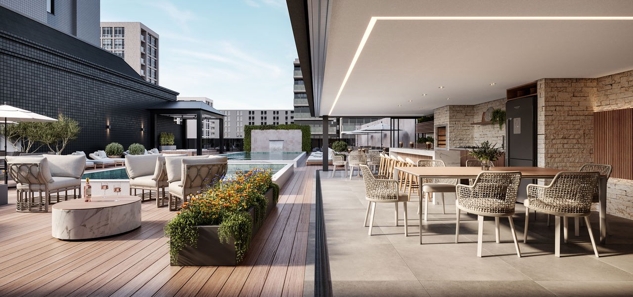 Apartamento em Construção em Itapema/SC com 374,00m2 área privativa sendo 5 suítes 4 vagas de garagem área de lazer completa