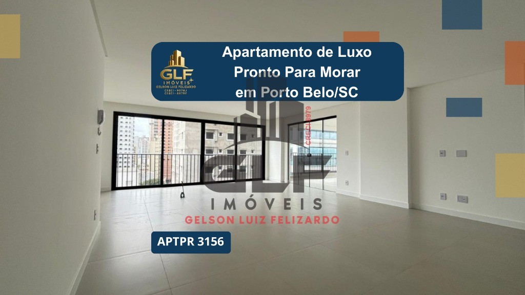 Apartamento Pronto para morar em Porto Belo/SC bairro Pereque, com 144m² área privativa sendo 3 suítes 2 vaga de garagem, área de lazer completa