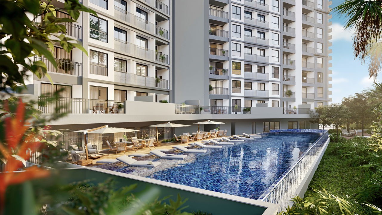 Apartamento em construção em camboriú/sc com 70,42m² área pr