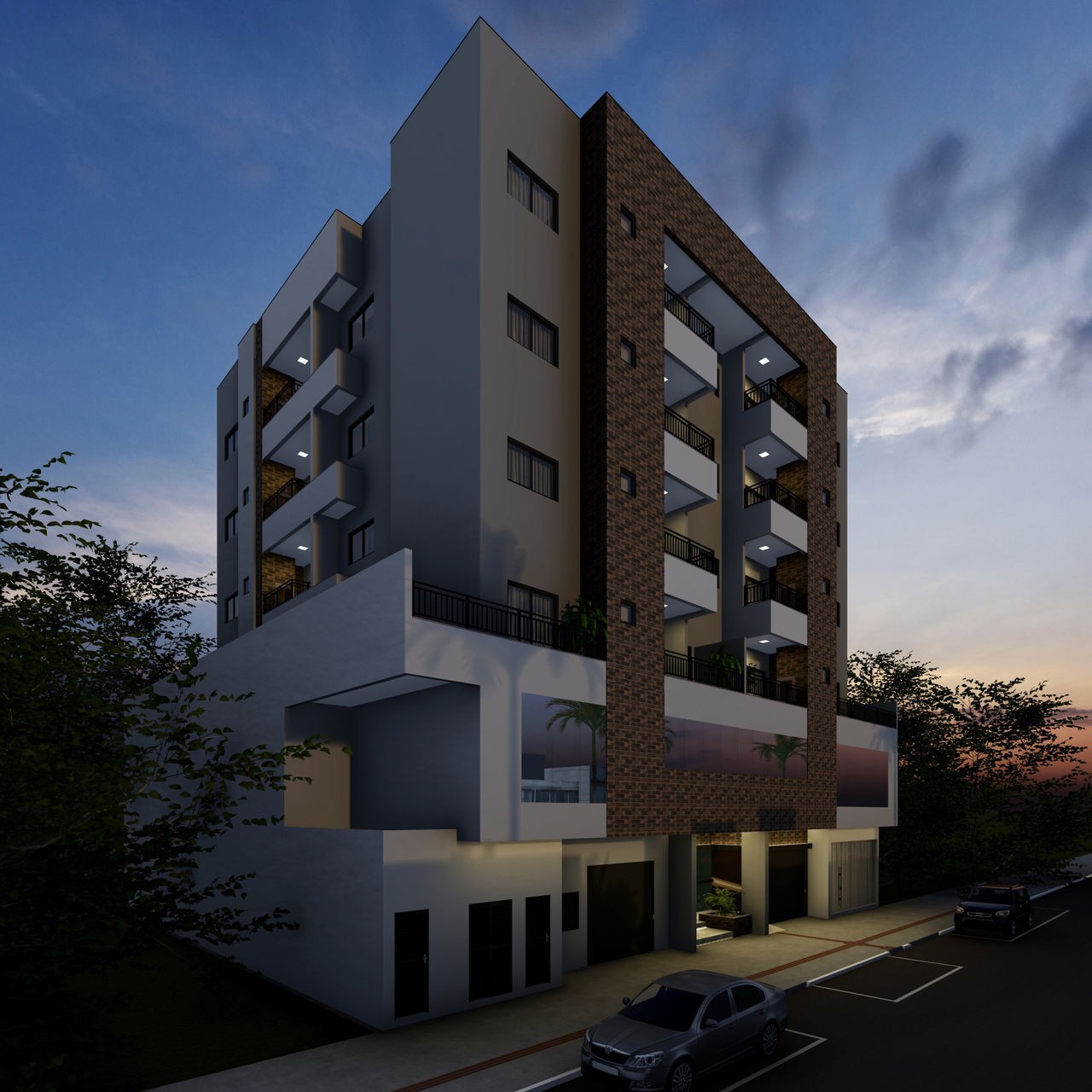 Apartamento em construção em camboriú/sc com 107,42m² área p