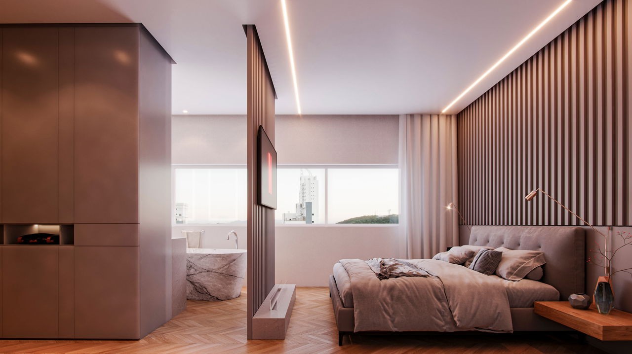 Apartamento em Construção em Itapema/SC com 229,20m² área privativa sendo 3 suítes 4 vaga de garagem, área de lazer completa