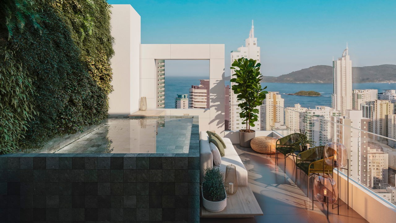 Apartamento em Construção em Itapema/SC com 229,20m² área privativa sendo 3 suítes 4 vaga de garagem, área de lazer completa