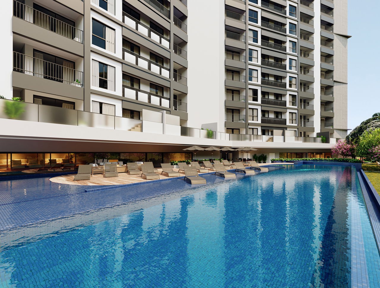 Apartamento em construção em camboriú/sc com 70,42m² área pr