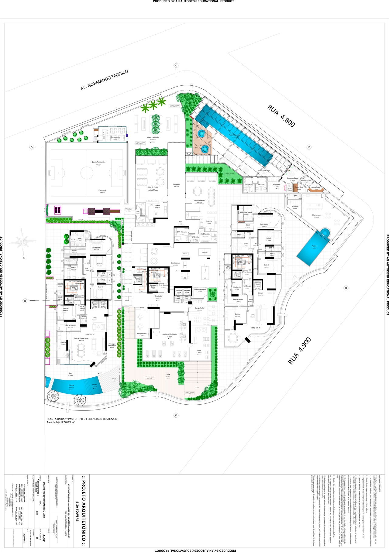 Apartamento Pronto em Balneário Camboriú/SC com 4 suítes 4 vaga de garagem, área de lazer completa