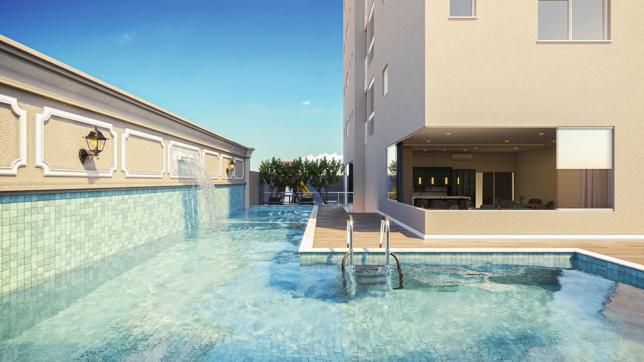 Apartamento em construção em itapema/sc com 68,50m² área pri