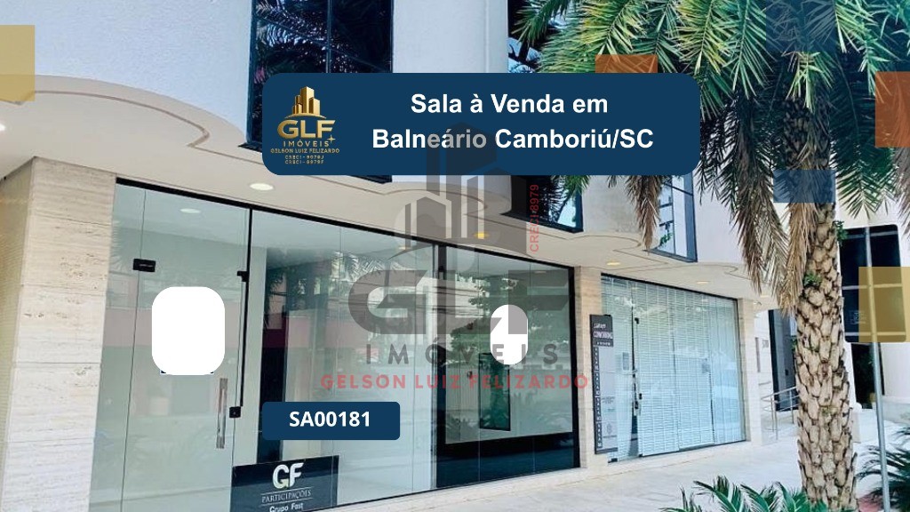 Sala a venda em balneário camboriú/sc com 107,41m² área priv