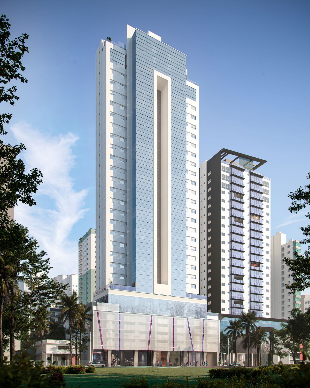 Apartamento em Construção em Itapema/SC com 229,20m² área privativa sendo 3 suítes 4 vaga de garagem, área de lazer completa