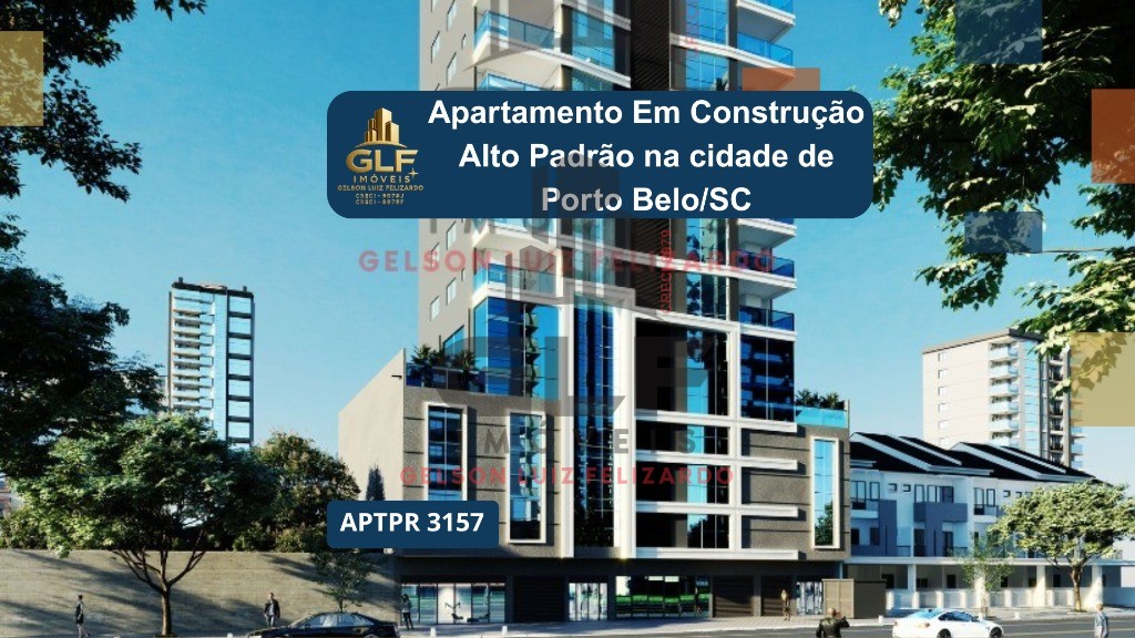 Apartamento Em Construção Alto Padrão na cidade de Porto Belo/SC no bairro Perequê, 3 Suítes e 2 Vagas de garagem. Localização privilegiada