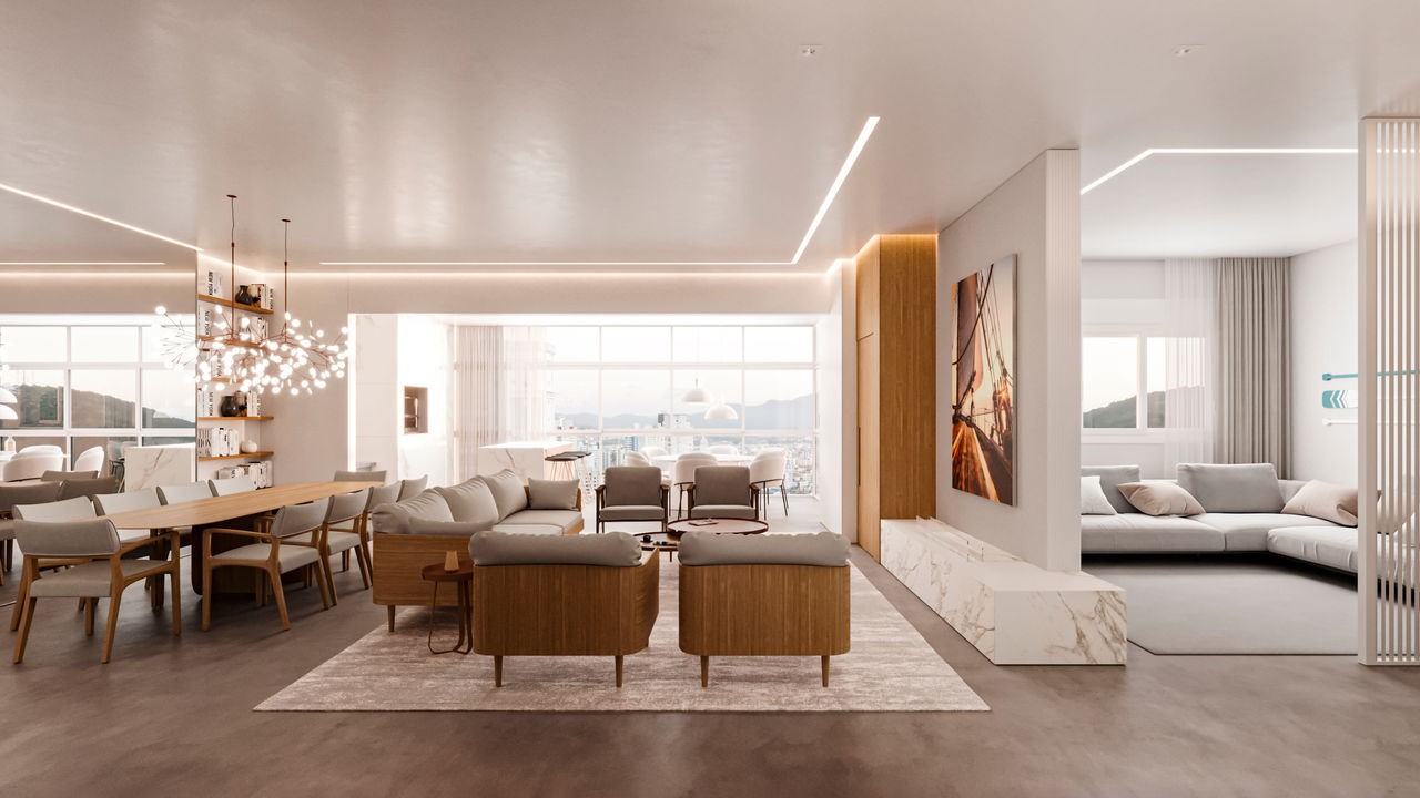 Apartamento em Construção em Itapema/SC com 229,20m² área privativa sendo 3 suítes 4 vaga de garagem, área de lazer completa