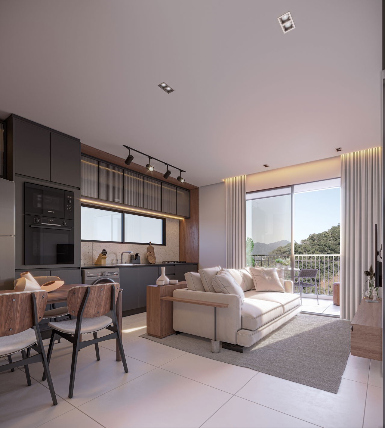 Apartamento em Construção em Camboriú/SC com 70,42m² área privativa sendo 1 suíte, 1 vaga de garagem, lazer completo
