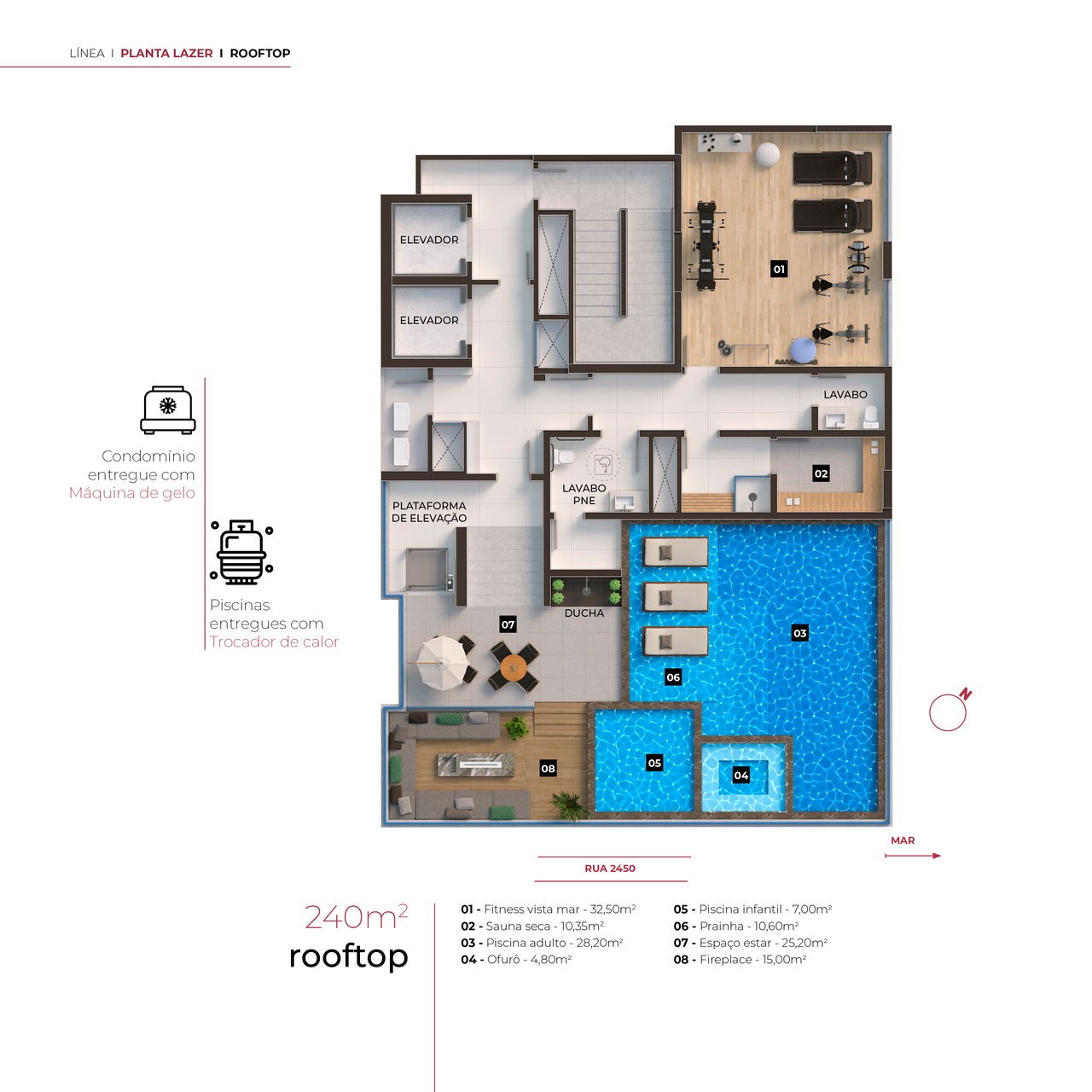 Apartamento em Construção em Balneário Camboriú/SC com 350m² área privativa sendo 4 suítes, 4 vaga de garagem, área de lazer completa