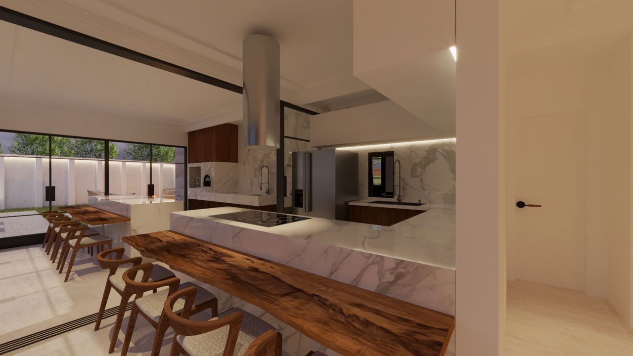 Casa em Pré Lançamento em CONDOMINIO Fechado com 302m² área privativa sendo 5 suítes 3 vagas de garagem