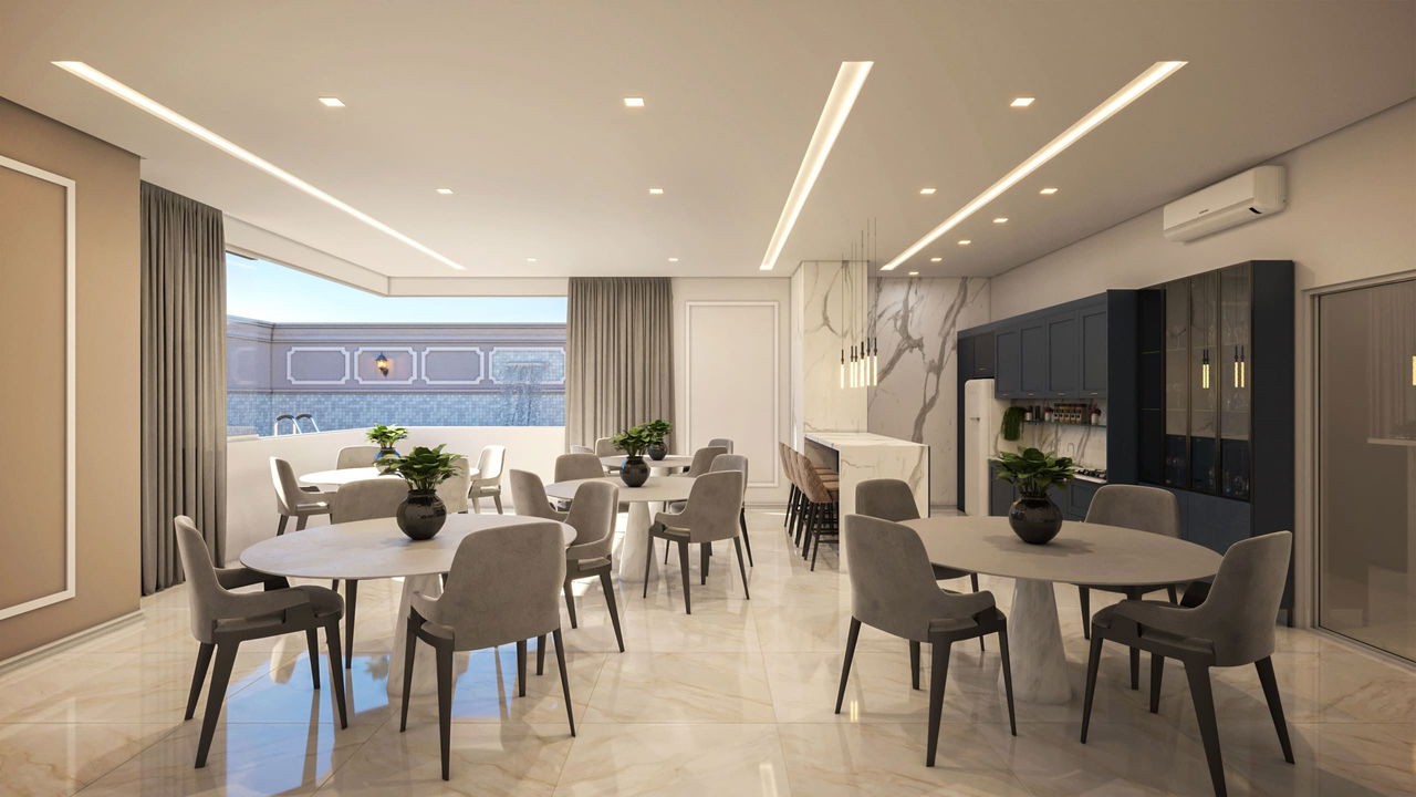 Apartamento em construção em itapema/sc com 68,50m² área pri