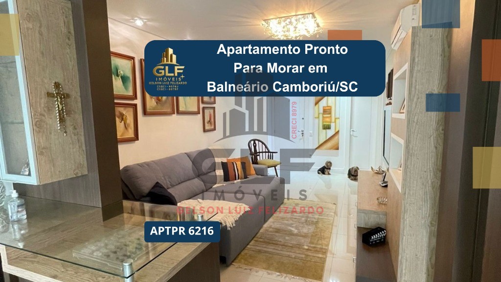 Apto Pronto em Balneário Camboriú, com 119m² área privativa, com 3 dormitórios sendo 1 suíte, 4 vagas de garagem, com área de lazer