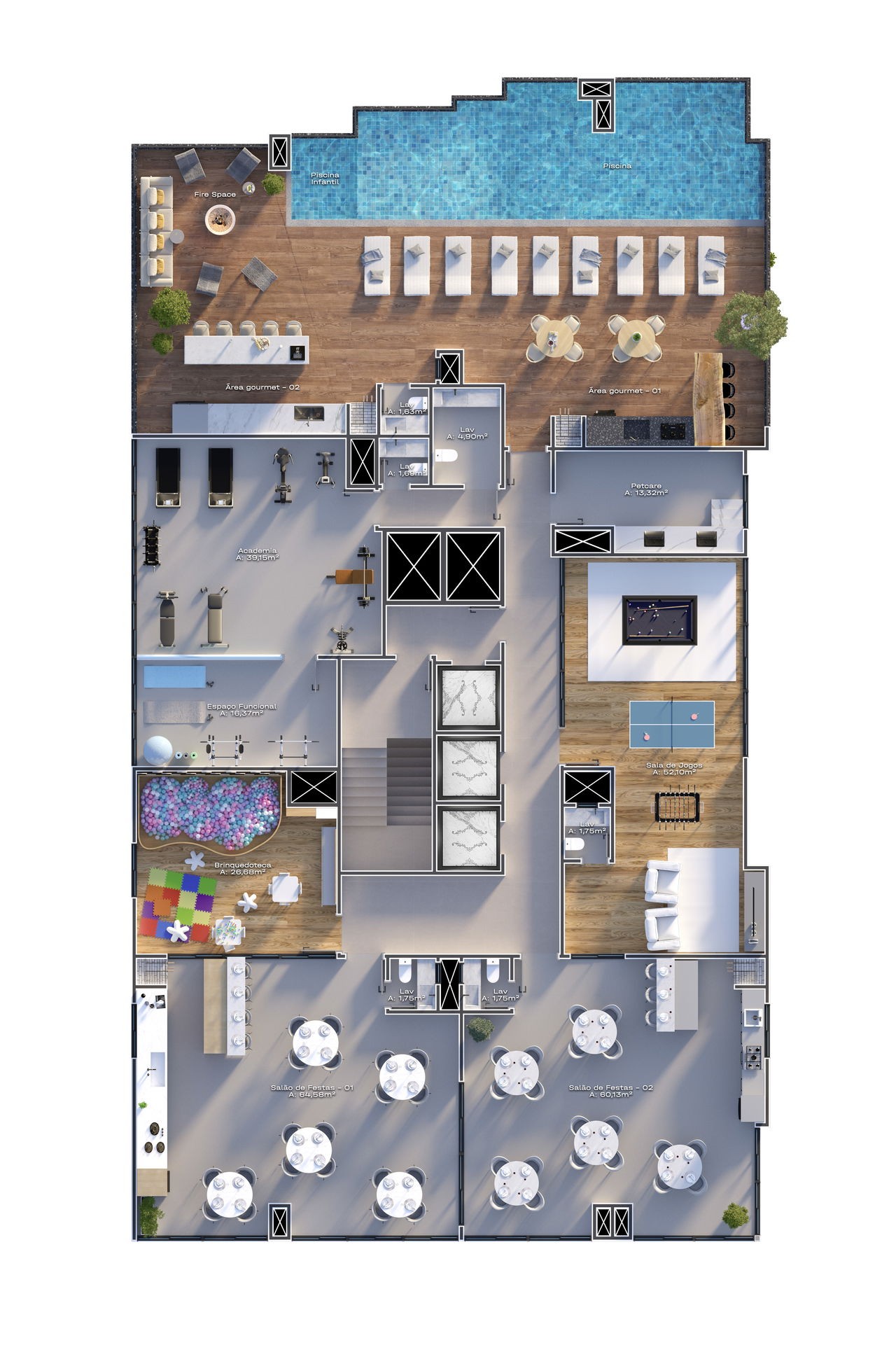 Apartamento em Construção em Itapema/SC bairro Morretes com 70m² área privativa sendo 2 suítes 1 vaga de garagem área de lazer completa