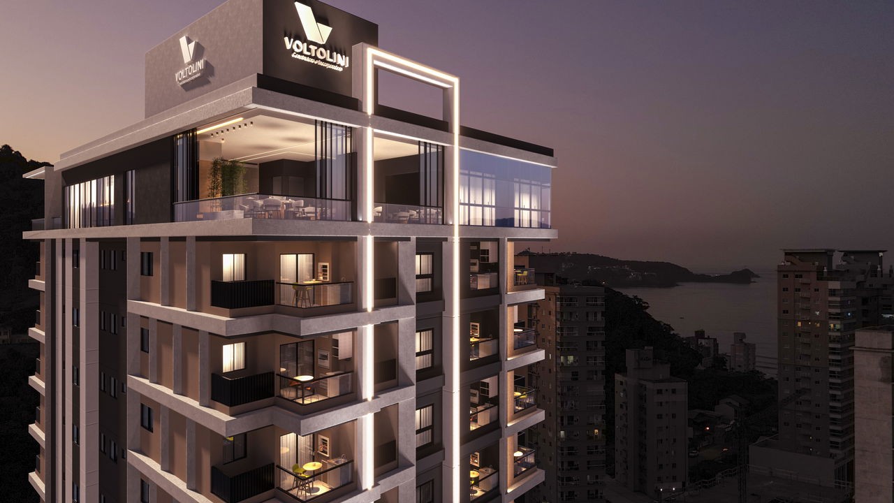Apartamento em Construção em Itapema/SC bairro Morretes com 70m² área privativa sendo 2 suítes 1 vaga de garagem área de lazer completa