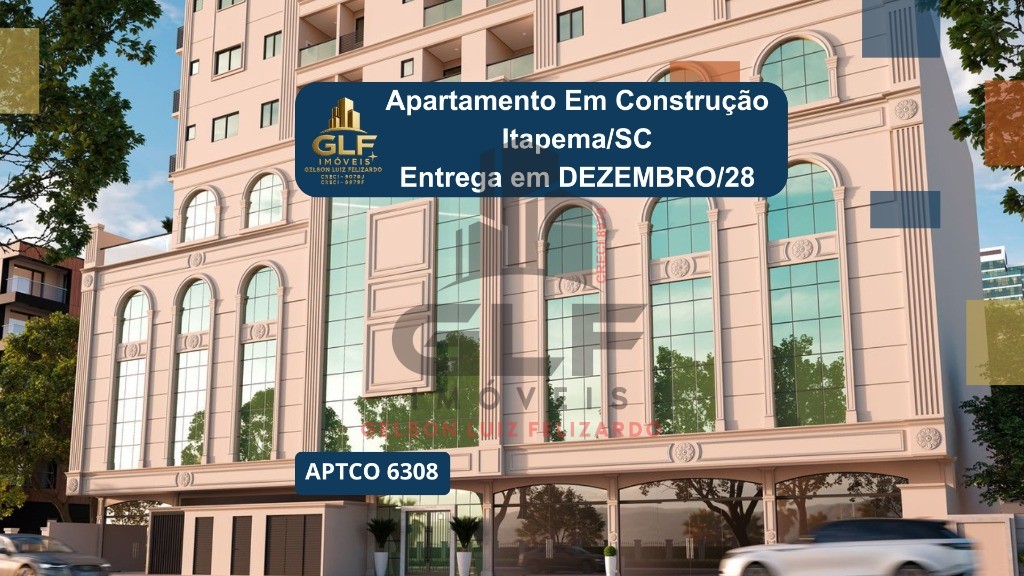 Apto em Construção em Itapema/SC bairro Morretes, com 66,10m² área privativa sendo, 2 suítes, 1 vaga de garagem, área de lazer completa