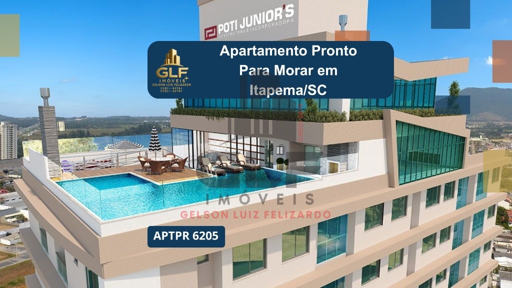 Apto Pronto na cidade de Itapema/SC no bairro Morretes, com 1 quarto e 1 Vaga de garagem, com Lazer Completo. Bem localizado. Investimento