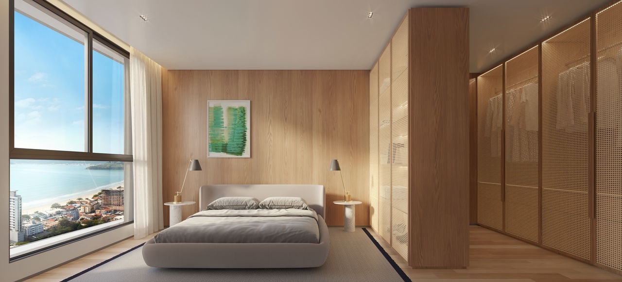 Apartamento em Construção em Porto Belo/SC com 200m² área privativa sendo 4 suítes 3 vagas de garagem área de lazer completa