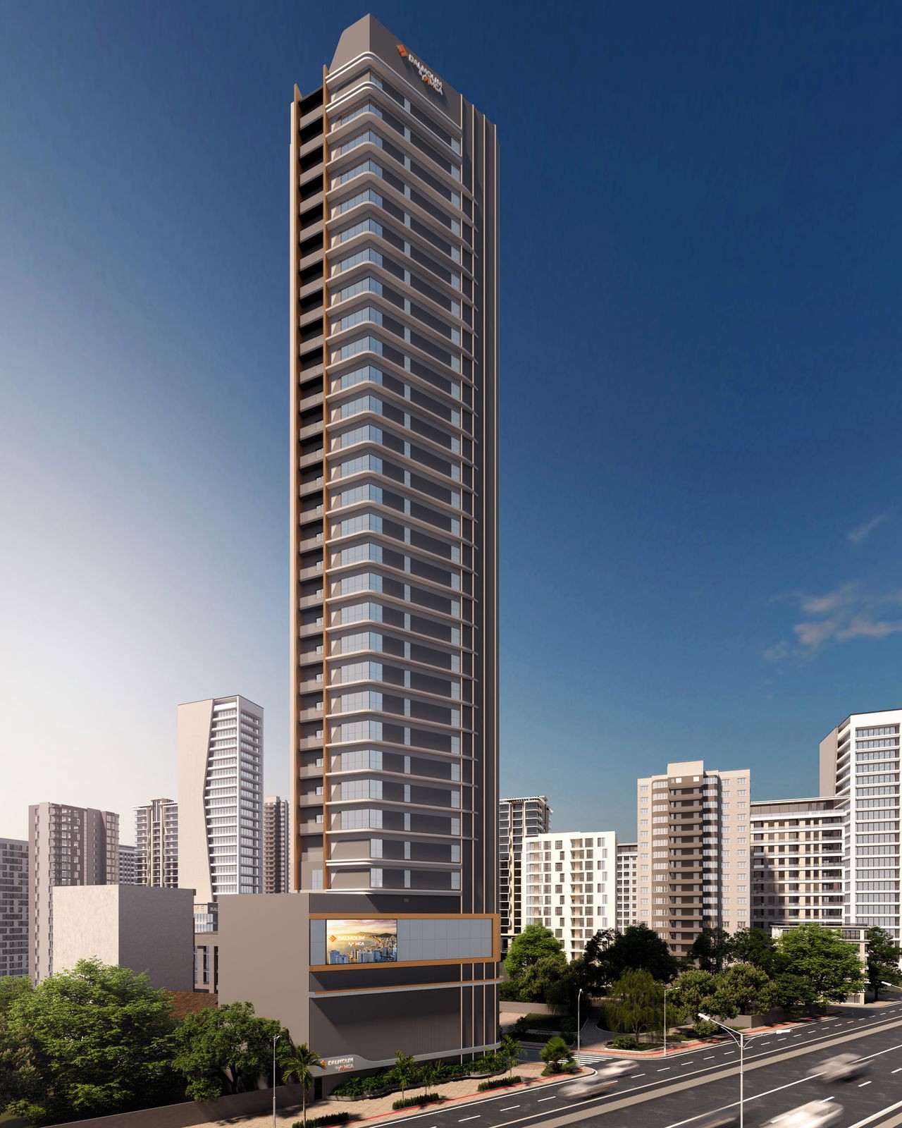 Apartamento em Construção em Itapema/SC bairro Meia Praia, com 50m² área privativa sendo 1 suíte 1 vaga de garagem lazer completo