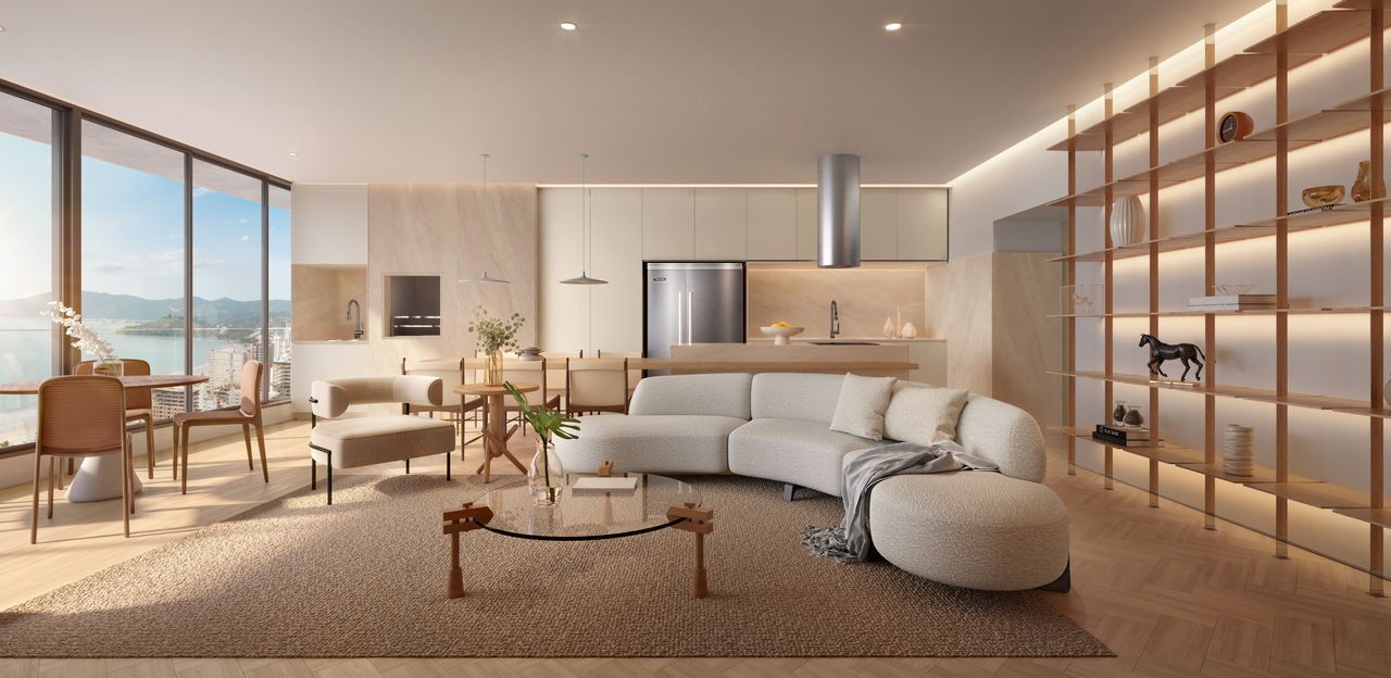 Apartamento em Construção em Porto Belo/SC com 200m² área privativa sendo 4 suítes 3 vagas de garagem área de lazer completa