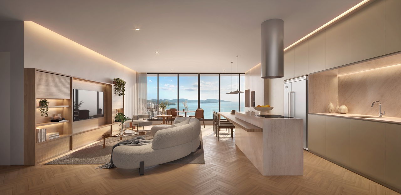 Apartamento em Construção em Porto Belo/SC com 200m² área privativa sendo 4 suítes 3 vagas de garagem área de lazer completa