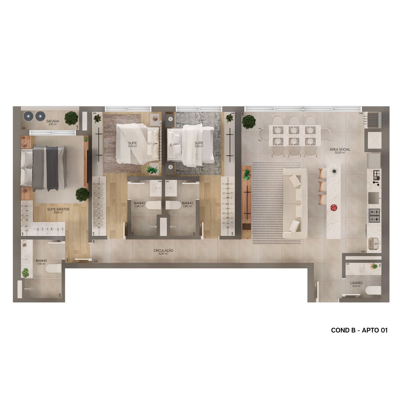 Apartamento em Construção em Porto Belo/SC com 200m² área privativa sendo 4 suítes 3 vagas de garagem área de lazer completa