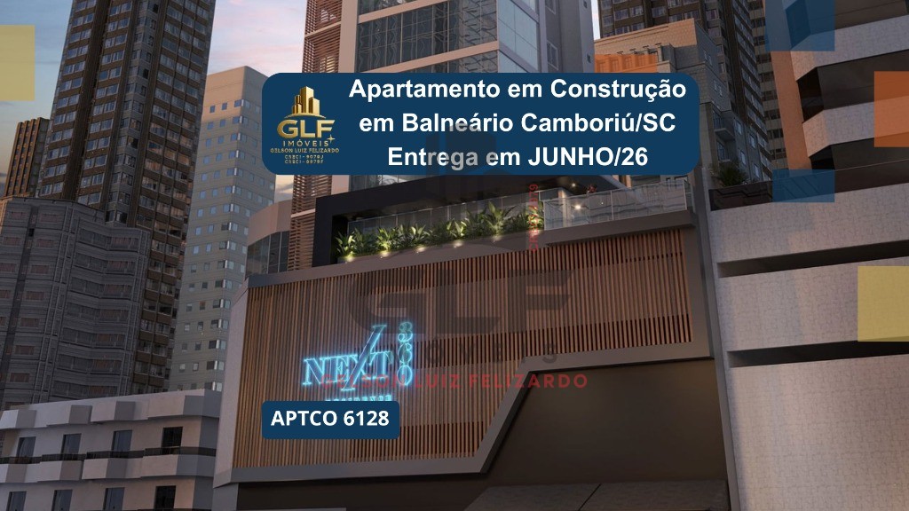 Apto em Construção em Balneário Camboriú, com 185,51m² área privativa sendo, 4 suítes, 3 vagas de garagem, área de lazer completa