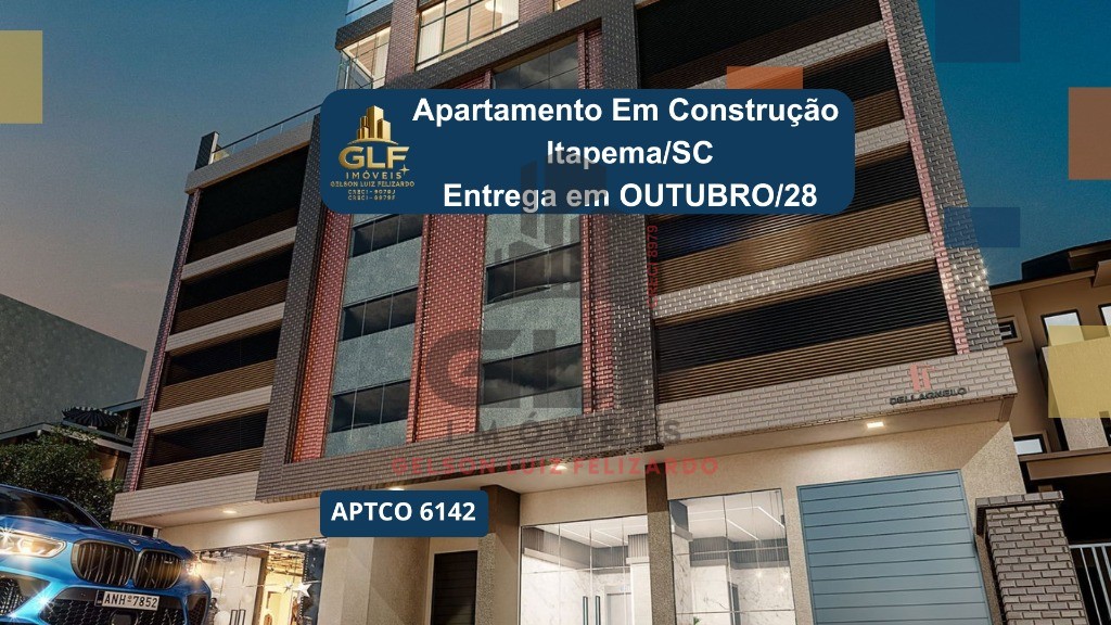 Apto em Construção em Itapema, bairro Meia Praia, sendo 4 suítes, 4 vagas de garagem, área de lazer completa