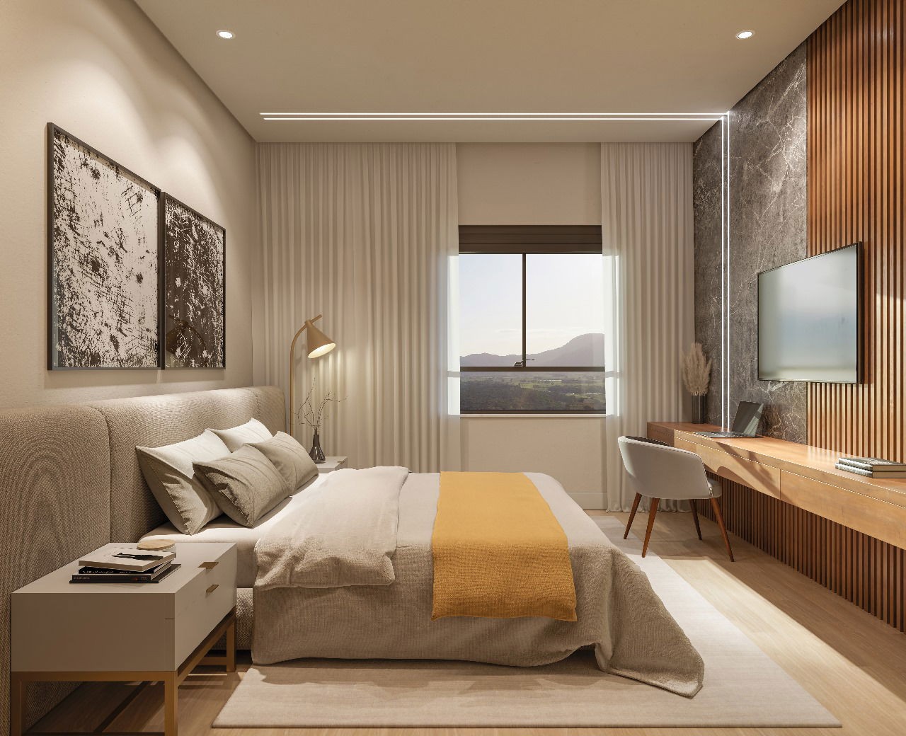 Apartamento em Construção em Itapema/SC bairro Meia Praia, com 202,16m² área privativa sendo 4 suítes 3 vagas de garagem lazer completo