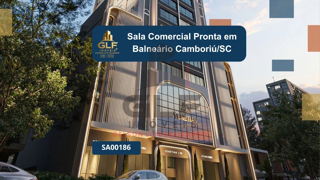 Sala comercial Pronta em Balneário Camboriú/SC com 85m² área privativa bem localizada