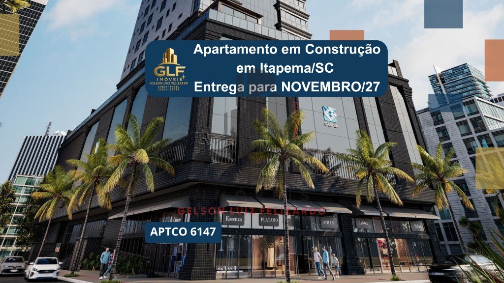 Apartamento em Construção em Itapema/SC com 374,00m2 área privativa sendo 5 suítes 4 vagas de garagem área de lazer completa