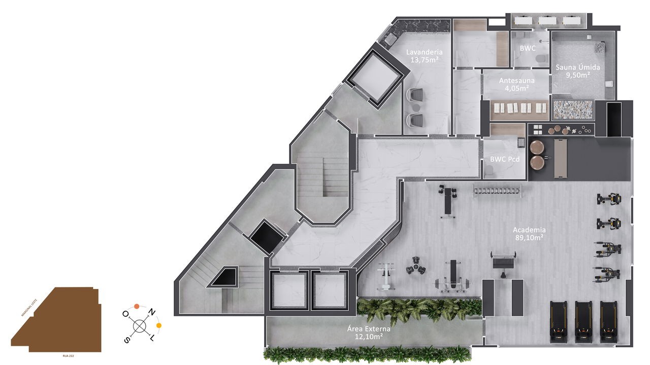 Apartamento em Itapema/SC bairro Meia Praia, com 70m² área privativa com 2 dormitórios sendo 1 suíte 1 vaga de garagem lazer completa